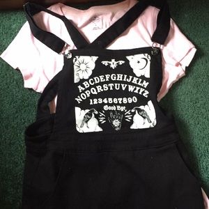 Pastel goth plain pink kawaii short sleeve top